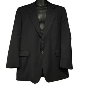 Vallemosso Pinstripe Textured Suit Jacket Blazer Men’s 46R
